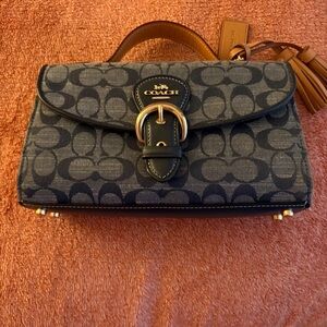 Coach Beat Top Handle Bag in Signature Denim